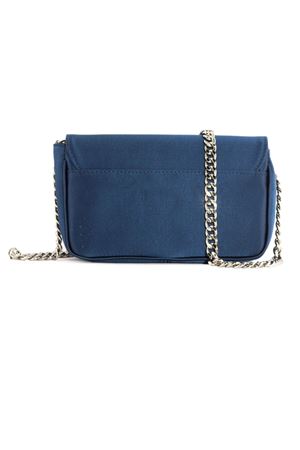 Blue navy satin Lunette shoulder bag ROBERTO FESTA | LUNETTEBLUNAVY